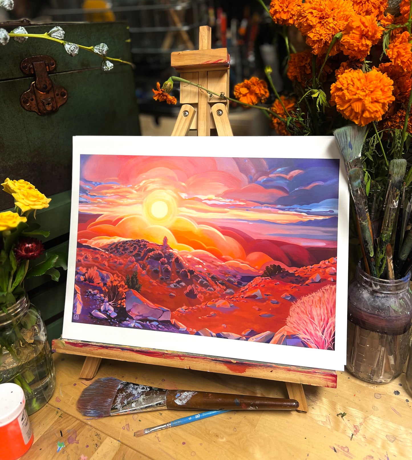 Dance of the Radiant Desert Sun