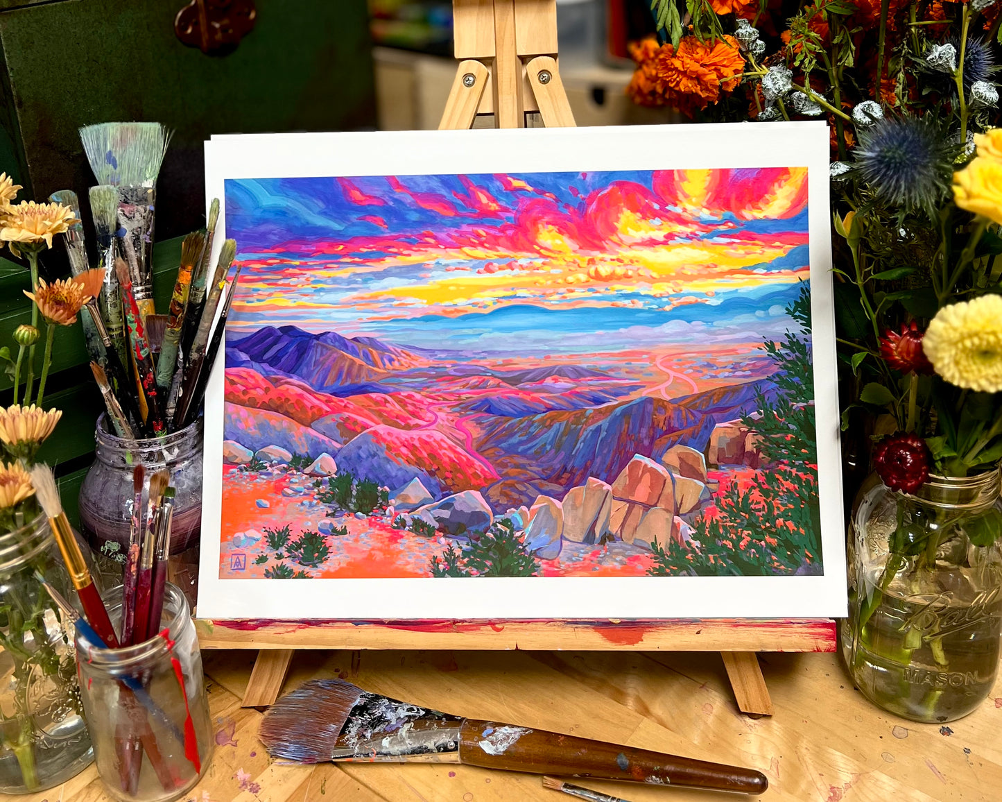 Rising Desert Sun at Keys View