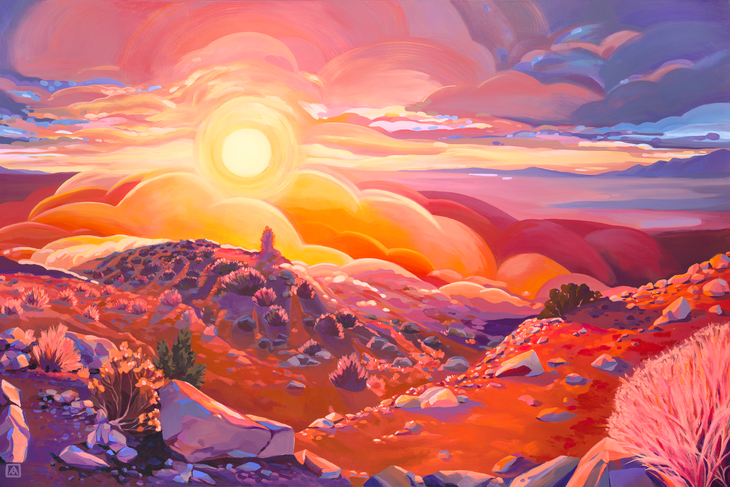 Dance of the Radiant Desert Sun