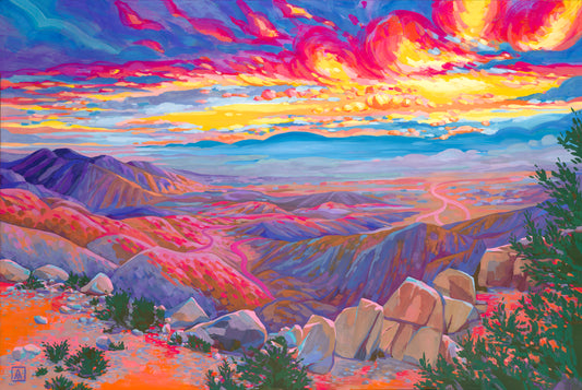 Rising Desert Sun at Keys View